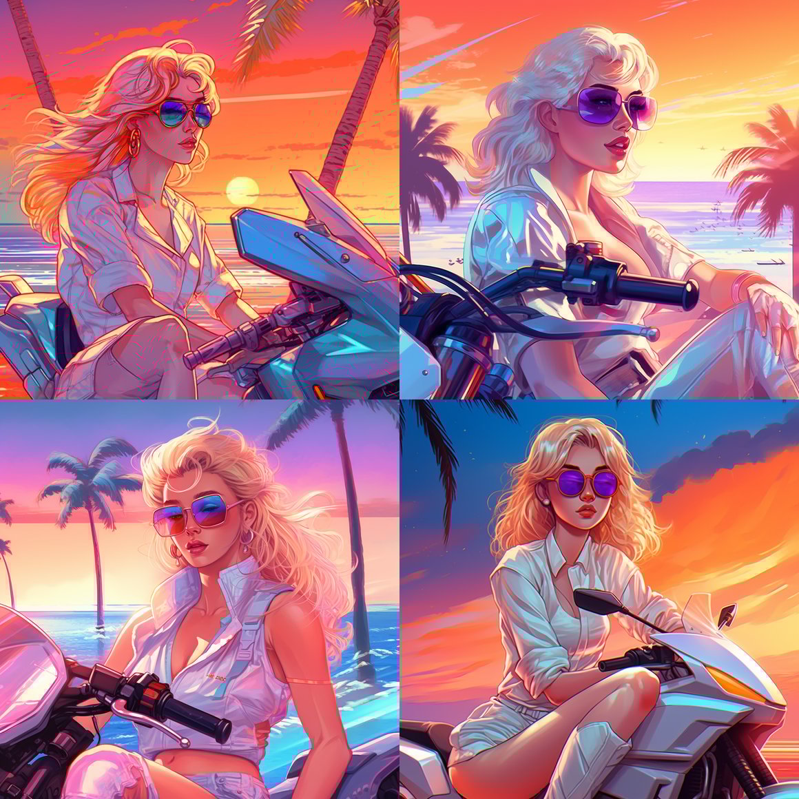 Retro 80s Neon Cruise: Synthwave Goddess Edition V5.1