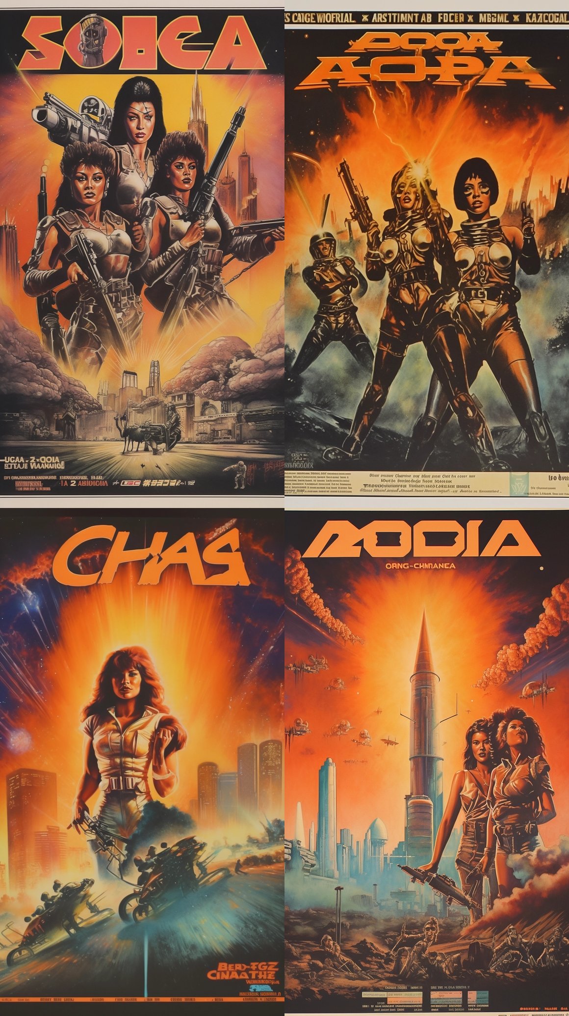 Retro L.A. Cholas Sci-Fi Explosion: Mid-Century Mayhem