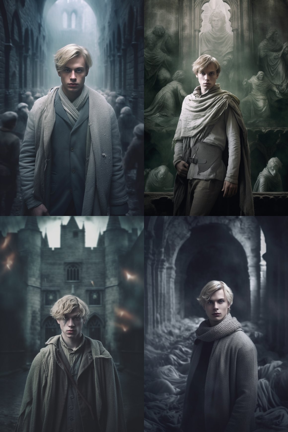 Haunted Elegance: A Medieval Ghost Encounter in 4K