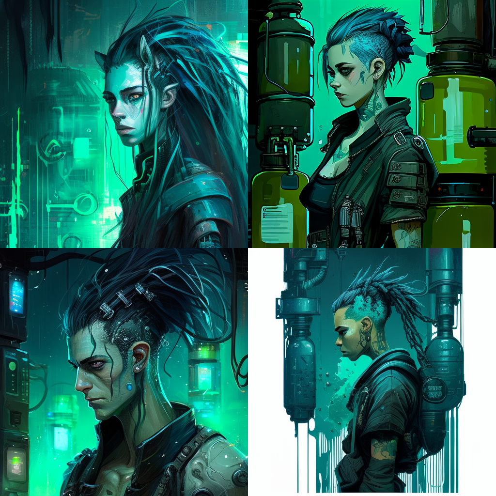 Neon Genesis: The Aquatic Sentinel in Cyberpunk Realm