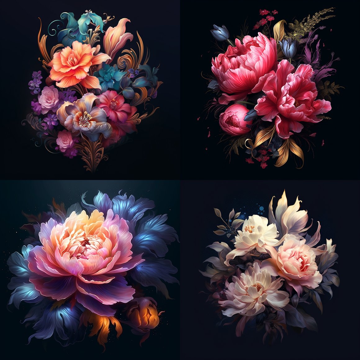 Navigating Through Logo Design and Hyper-realistic Floral Elements