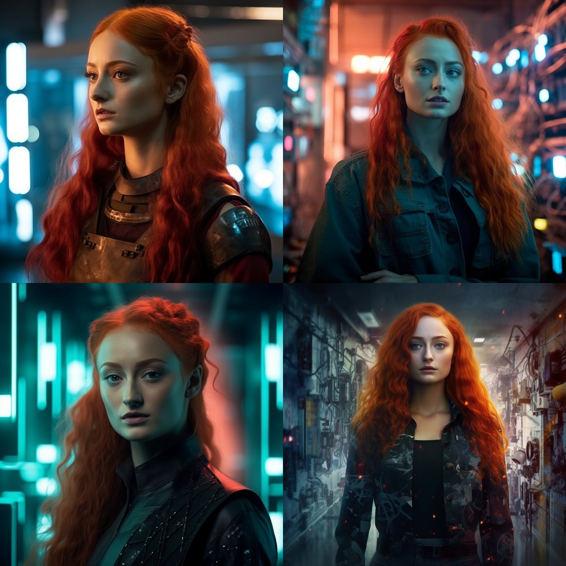 Neon Canvas: A Cyberpunk Voyage with Marly Krushkhova