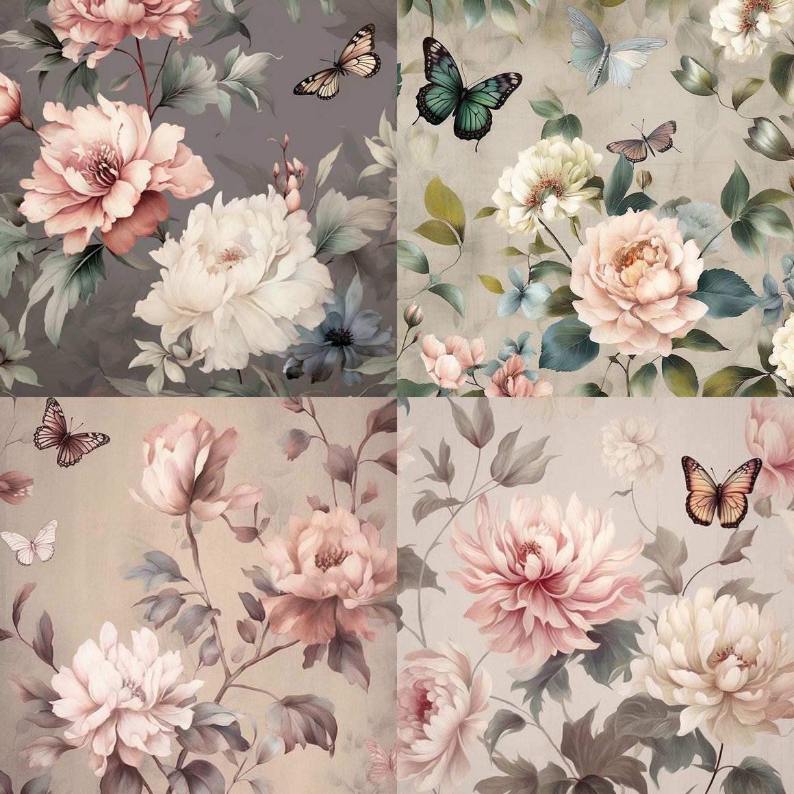 Subtle Floral Symphony: A Mid-Journey Explore