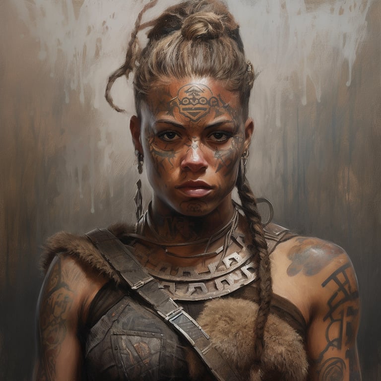 The Immortalized Grit and Grace of a Female Black Viking Warrior in ...