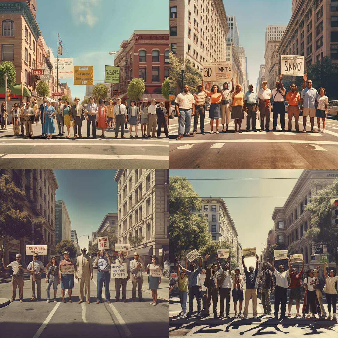 Midday Protest in the Urban Jungle
