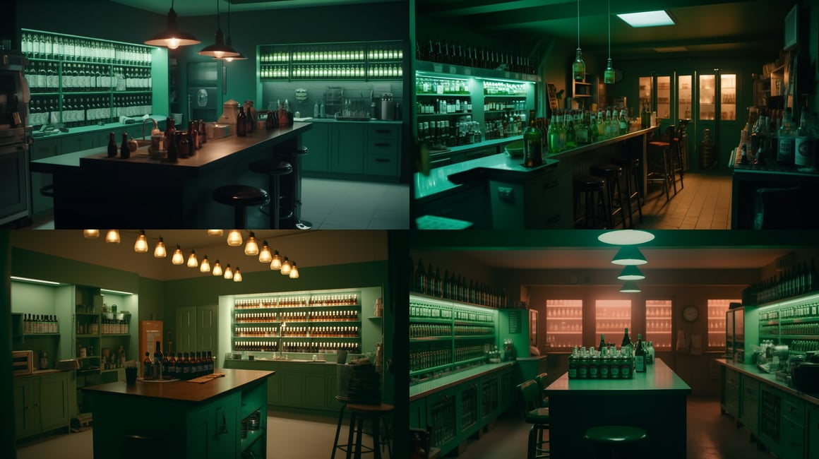 Cinematic Beer Haven in Overcast Pastels