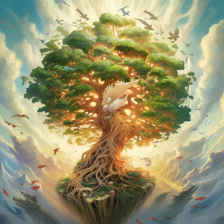 Simurgh's Sanctuary: The Ahura Tree Voyage Prompt | NeoPrompt