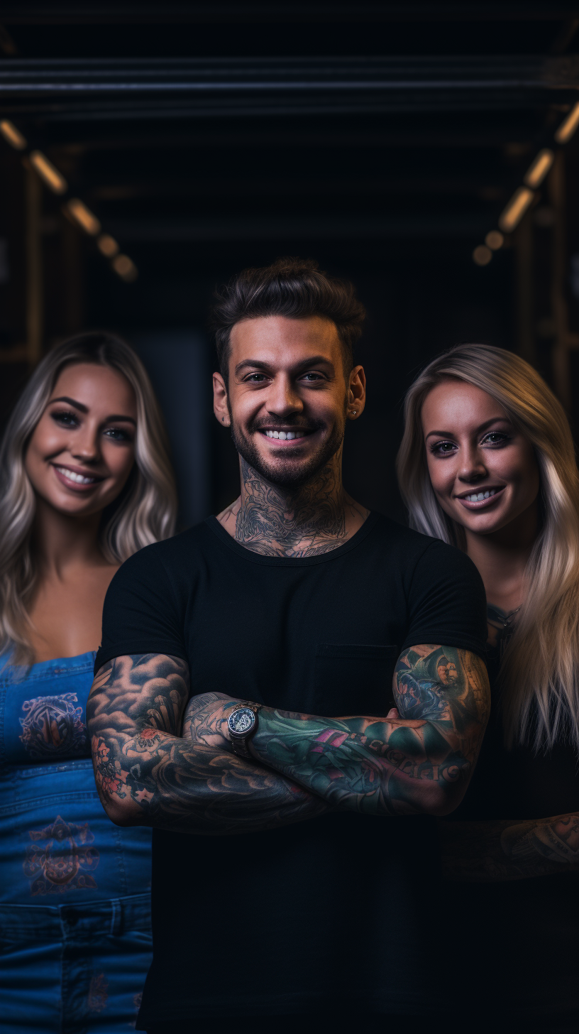 Sultry Gaze: A Cinematic Exploration of Tattoo Culture