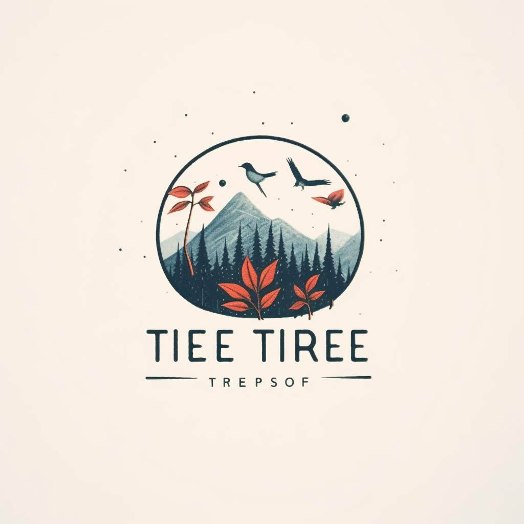 Nature-Inspired Minimalistic Logo Design for 'Three Little Words' Artist