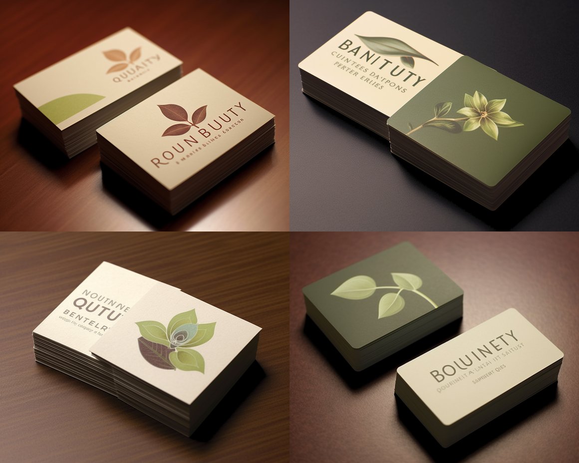 Nature's Bounty Business Card Design Guidelines