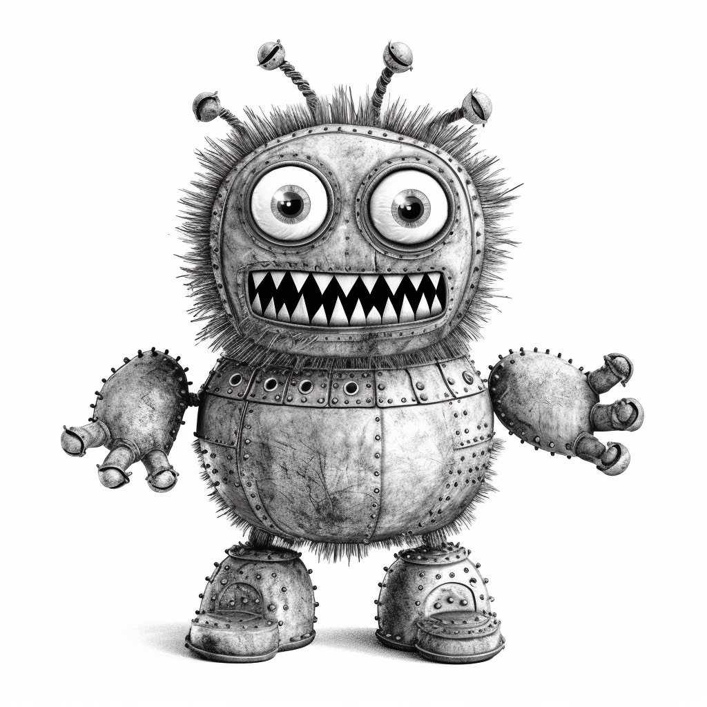 Retro Monster Toy Blueprint
