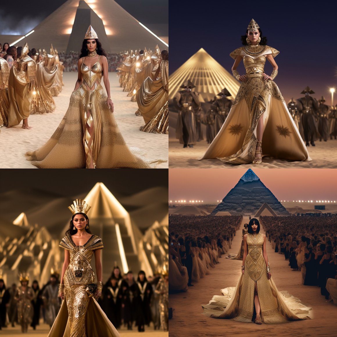 Cleopatra's Midnight Dior Fashion Show in the Desert