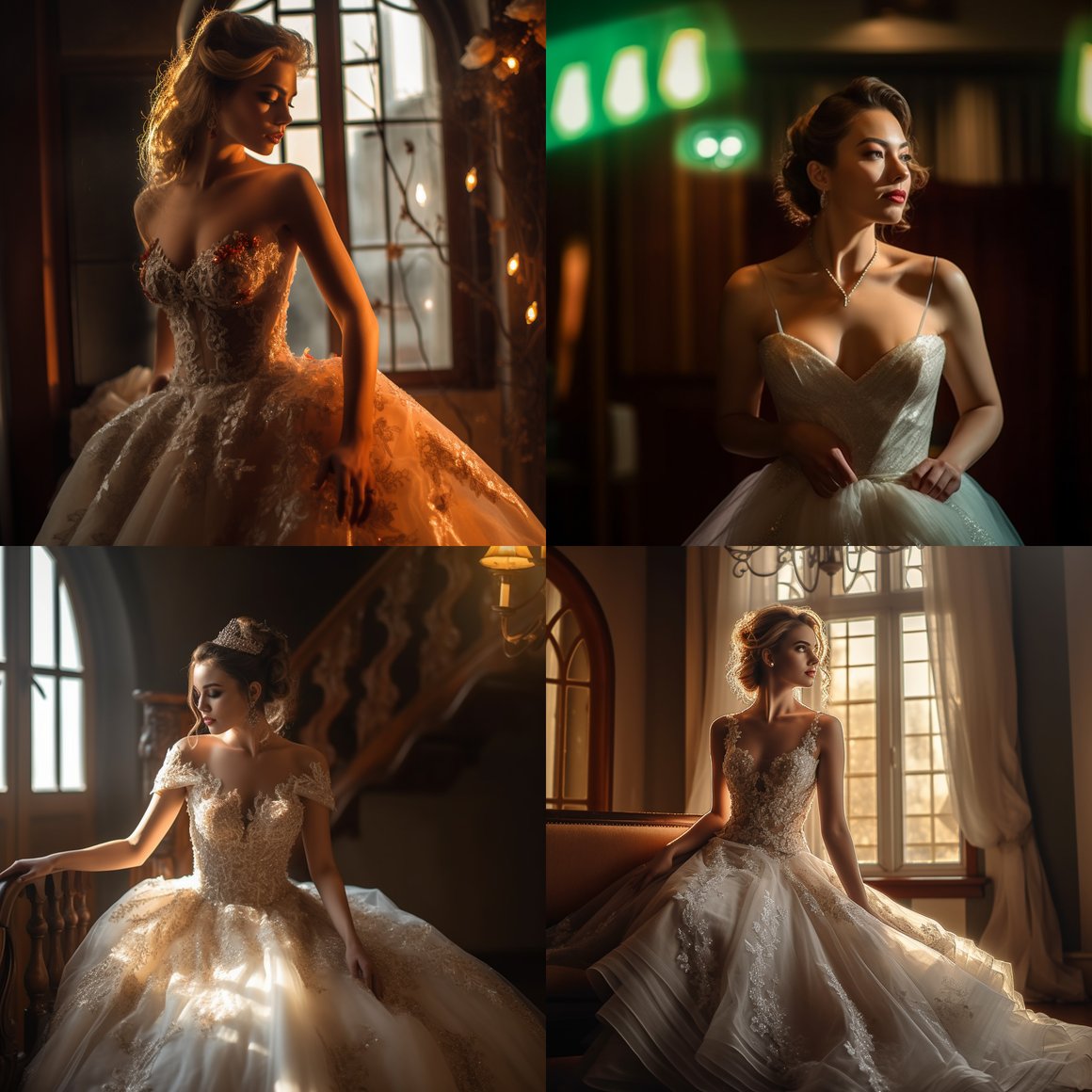 Cinematic Editorial Wedding Dress Photoshoot