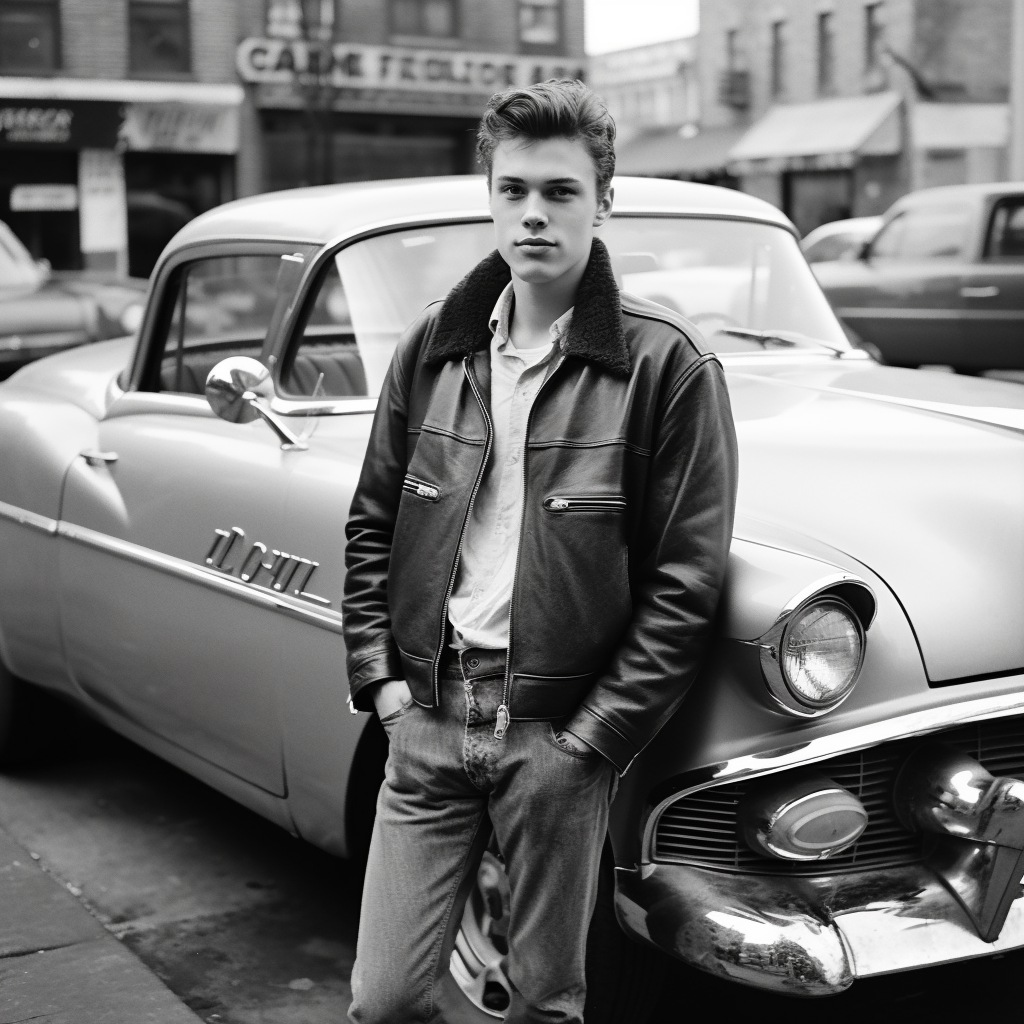 Retro Rebel: A 1950s Urban Portrait