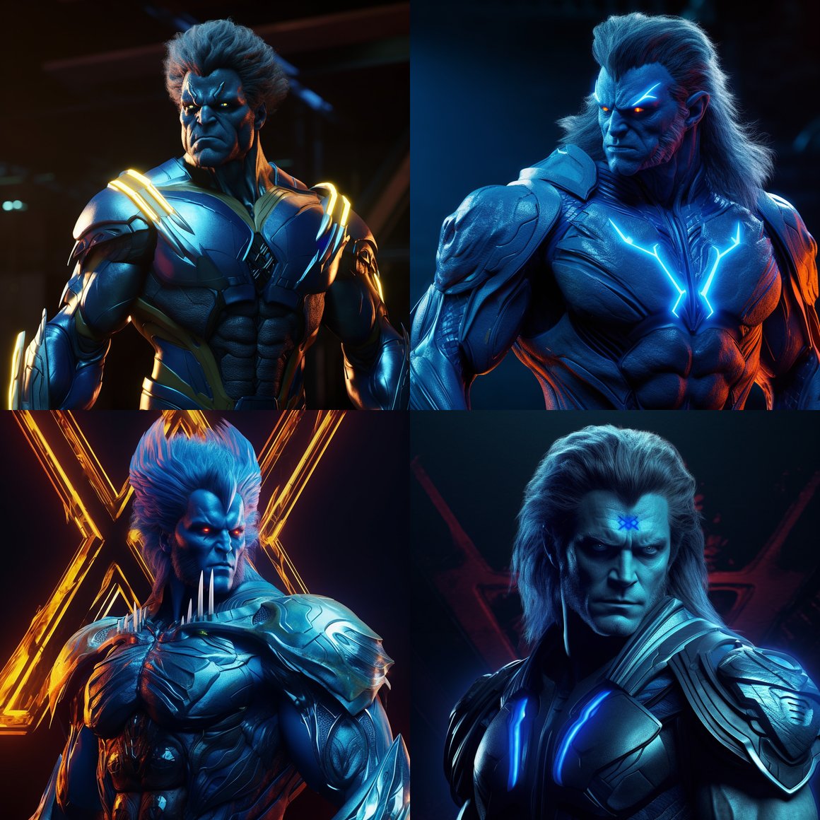 Detailed Hyper Realistic Journey of the Blue Beast
