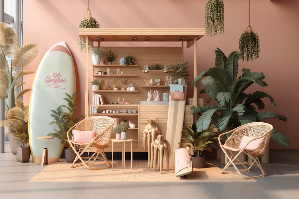 Summer Promotional Stand for Nespresso Cool Coffee