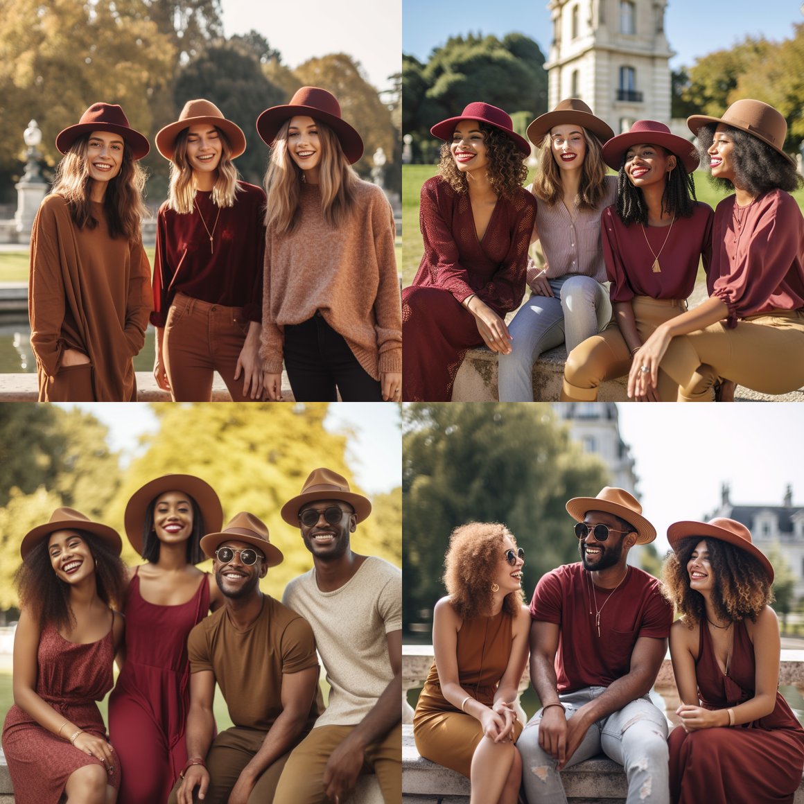 A Stylish Outdoor Gathering with Bon Clic Bon Genre Hats