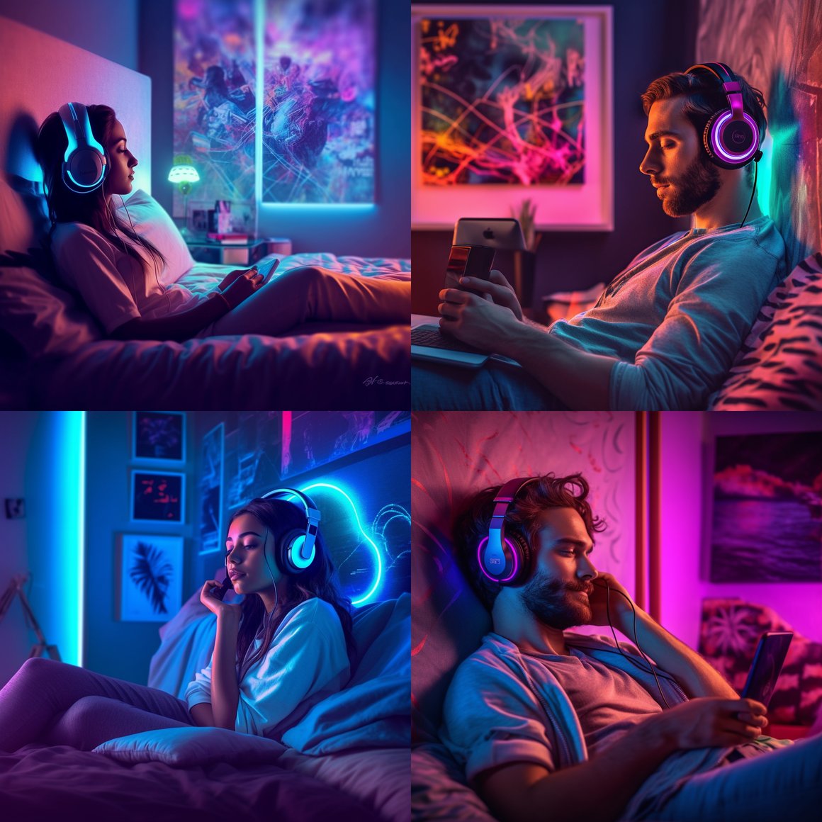 Neon Serenity: An Auditory Escape