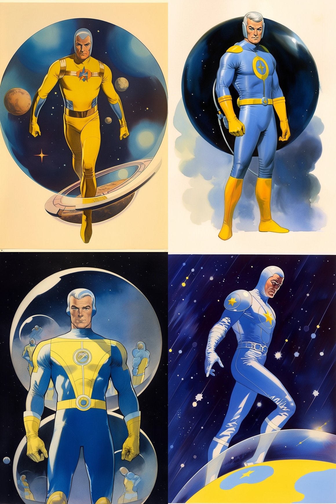 Classic Buck Rogers Space Adventure in Alex Raymond Art Style
