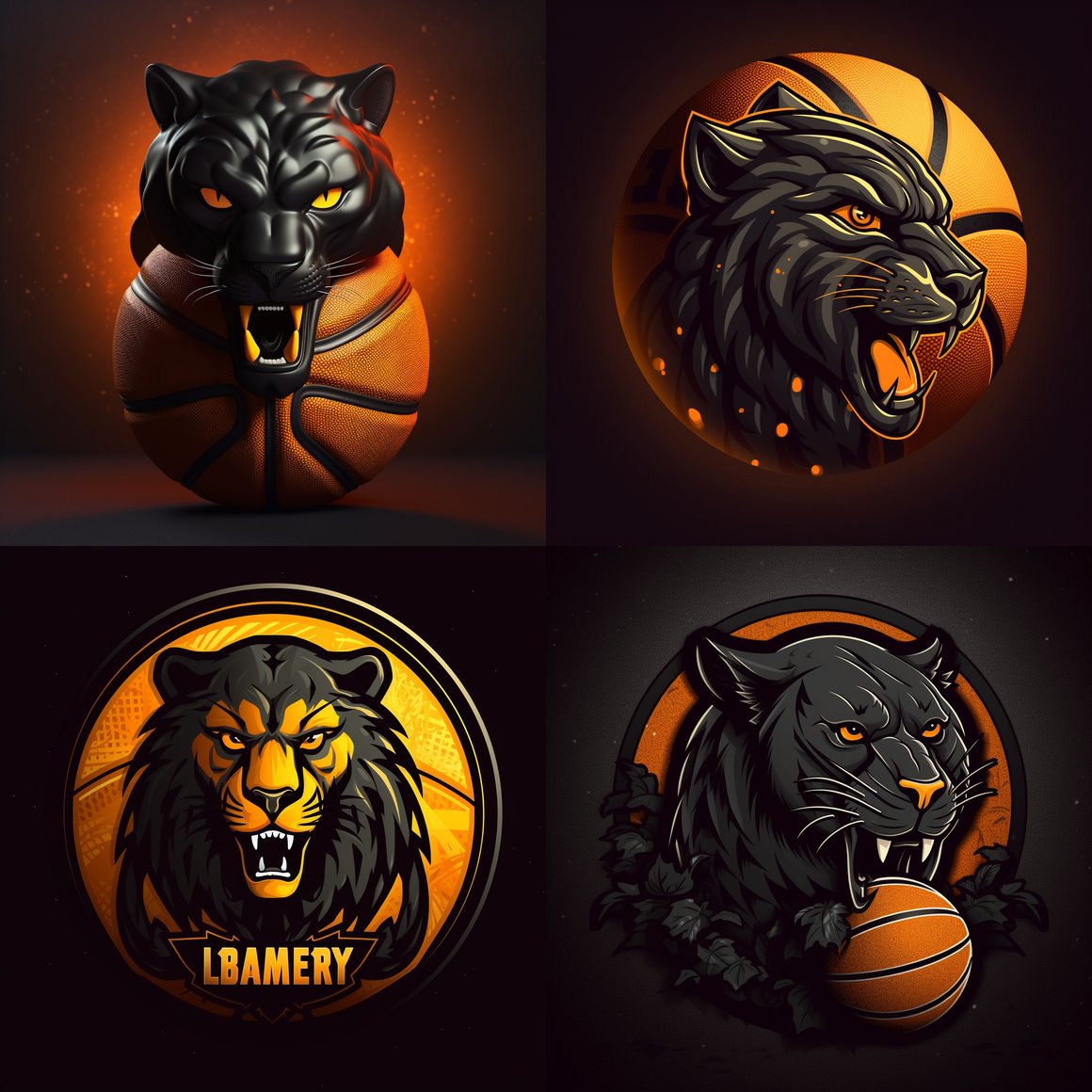 NBA-inspired 3D Logo Design for International Basketball Team
