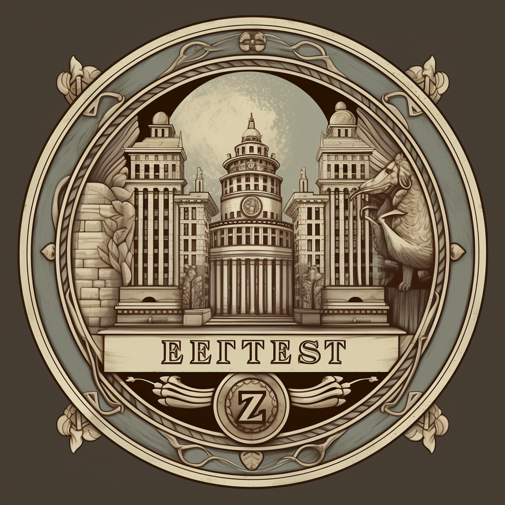 Designing Zeitgeist Bank logo incorporating Art Deco and Greyscale elements