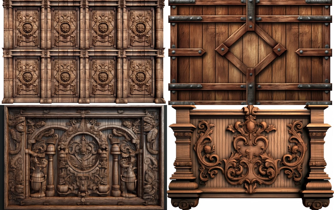 Handcrafted Neoclassical Bulletin Board for D&D Campaign in Diablo-Style Bronzepunk