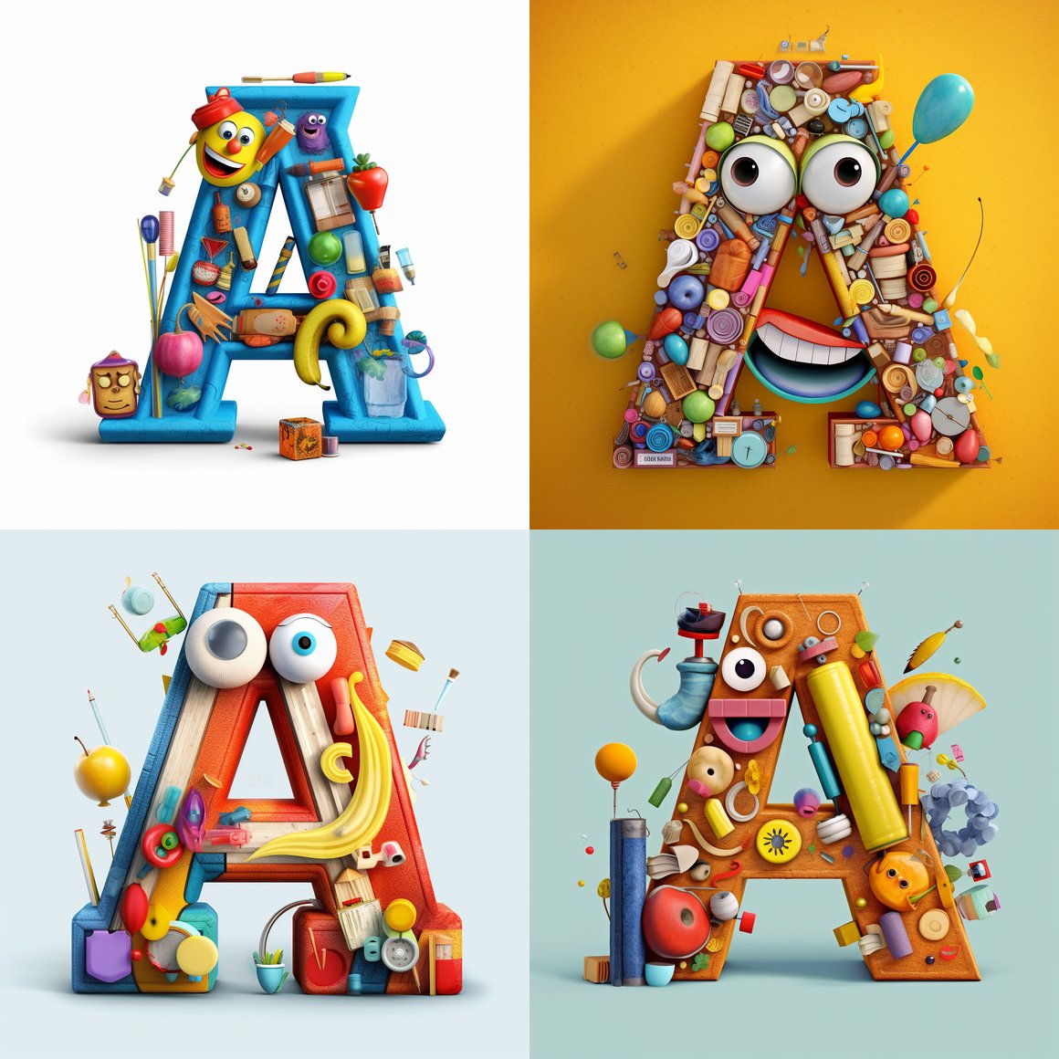 Artful Alphabet Adventure: The Joyful Journey of Letter A