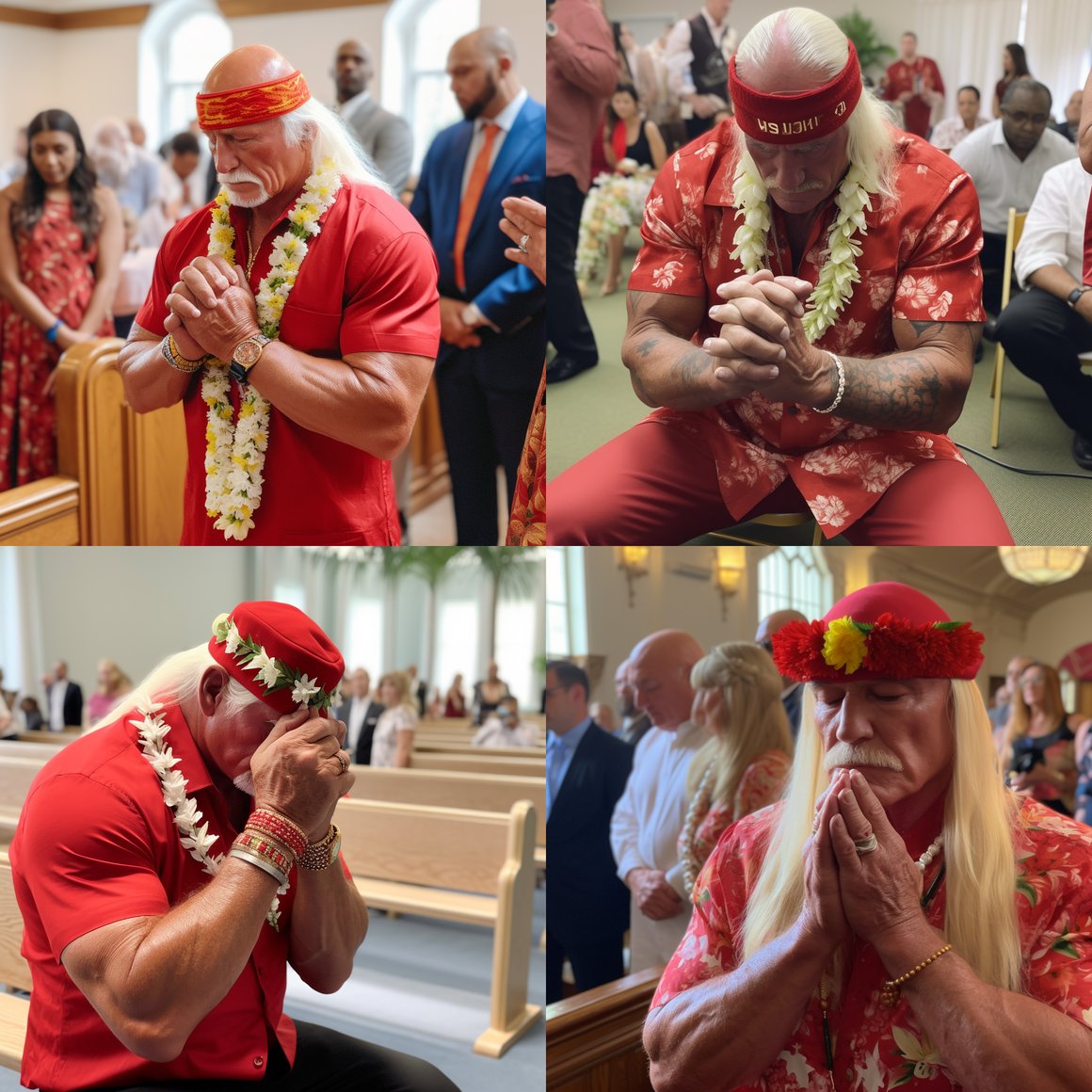 Mid-Way Prayer: Hulk Hogan's Patriotic Stride