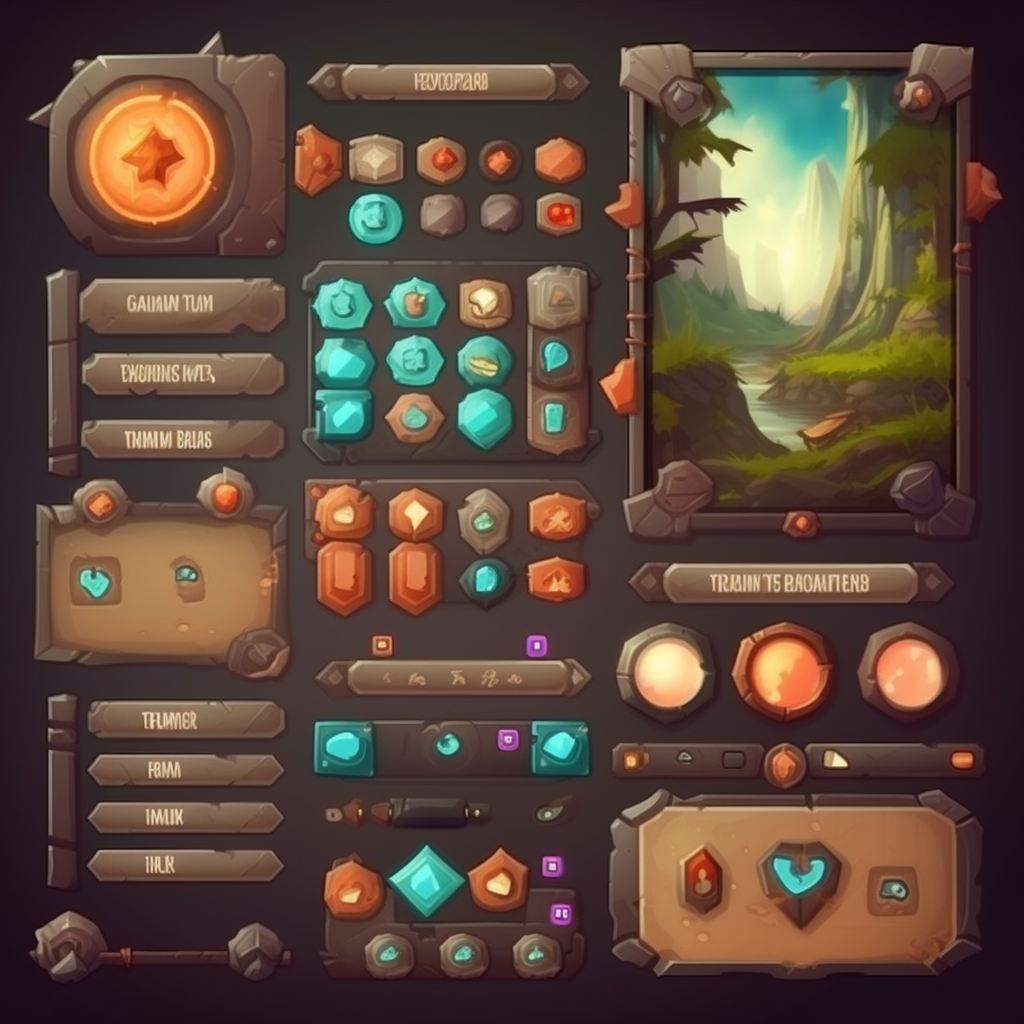 Fantasy Realism Web Development and Gamification UI Kit V5