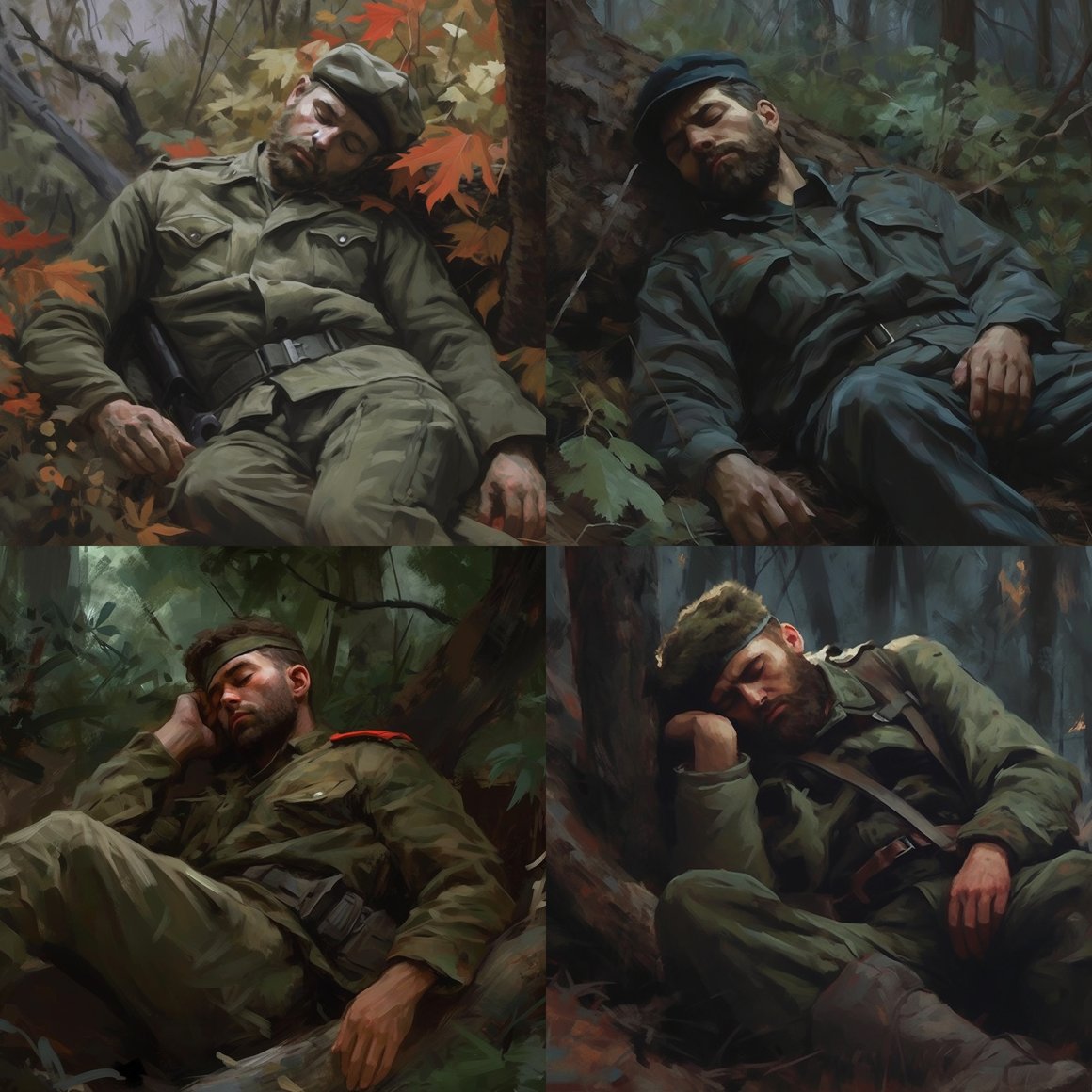 Veiled Sentinel: A Soviet Partizan's Respite