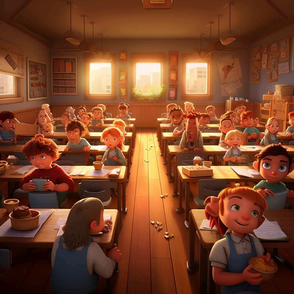 An Animated Journey of Food Education in Pixar Style