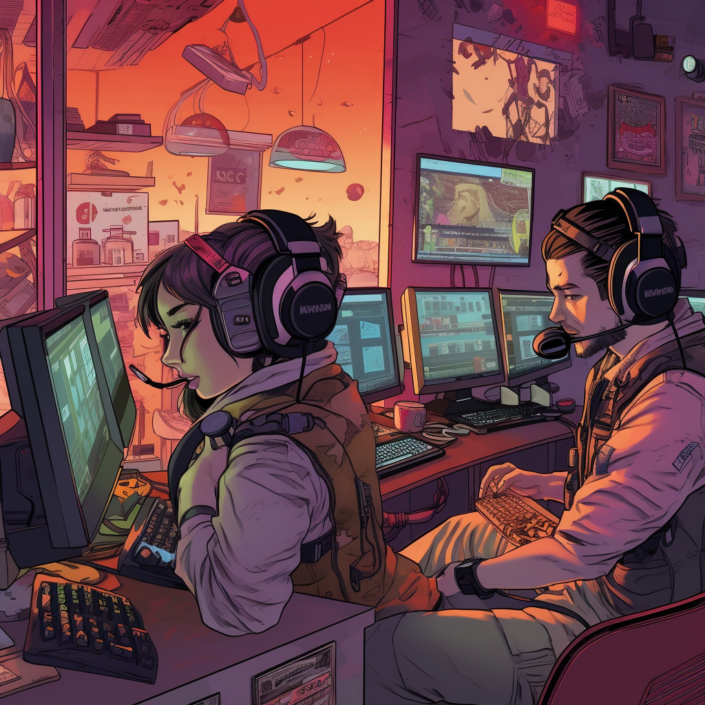 Neon Nights: A Valorant Gaming Duel