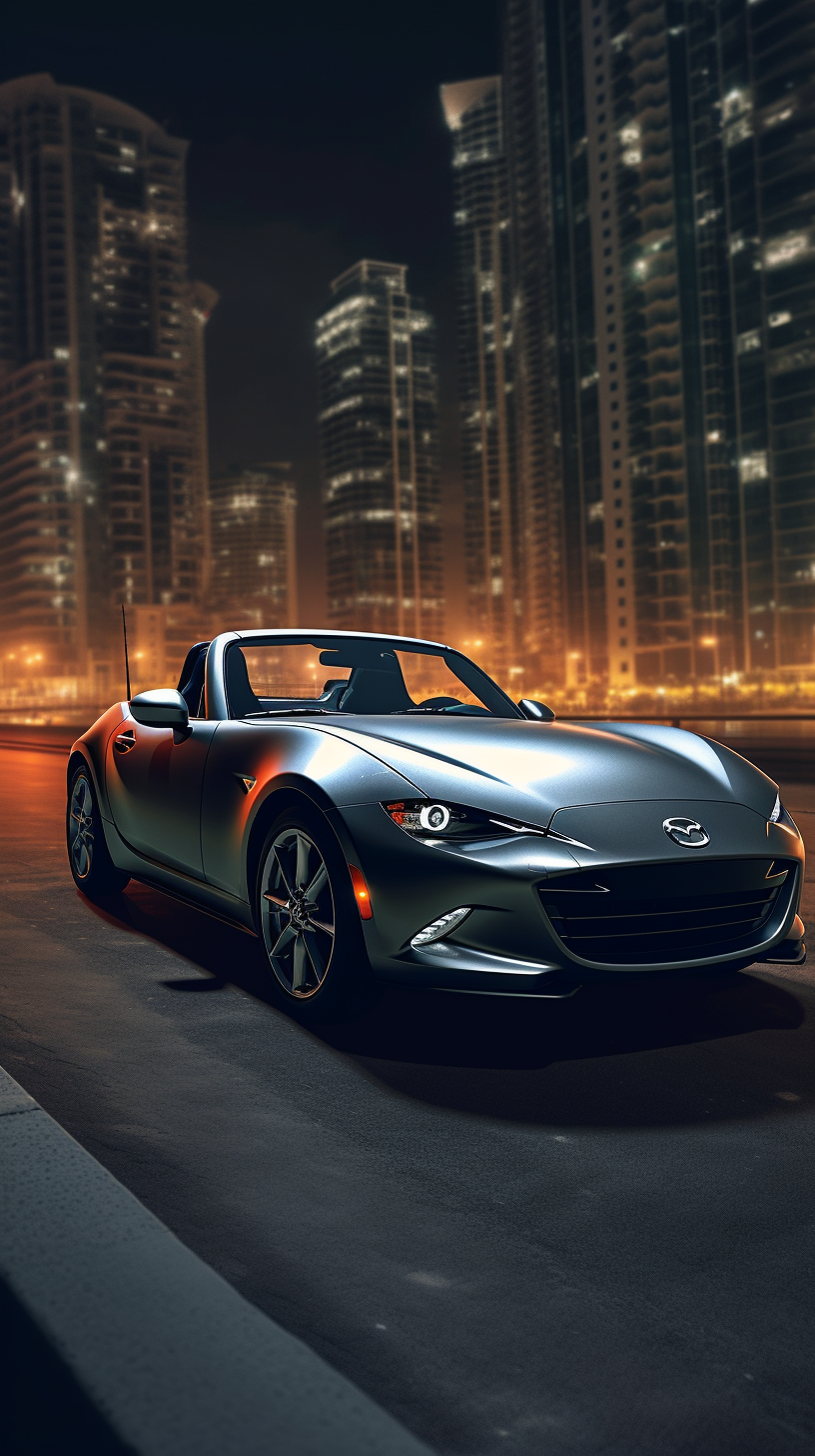 Midnight Cruise: A Nocturnal Adventure with the Mazda MX-5