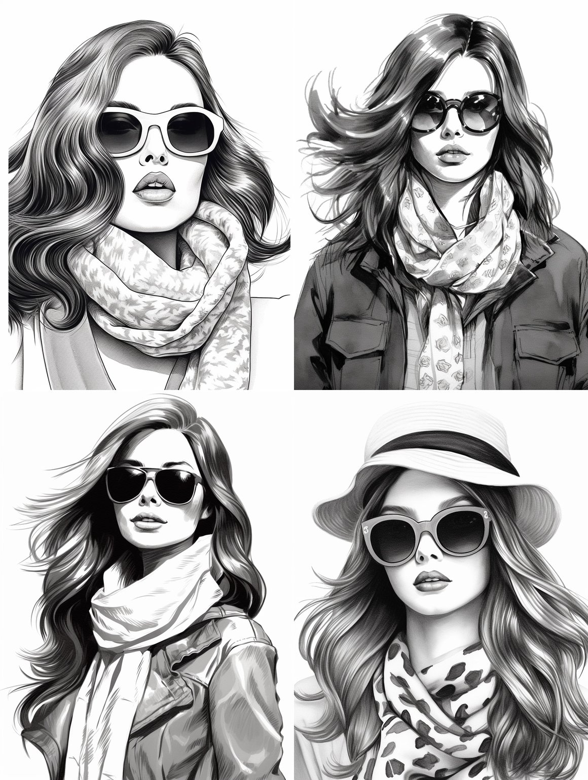 Retro Fashionista Journey - Midway Progress Art Prompt