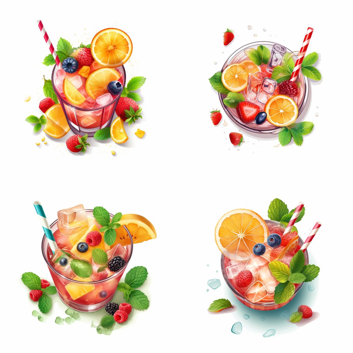 Chilled Fruit Cocktail Mid-Journey Refreshment