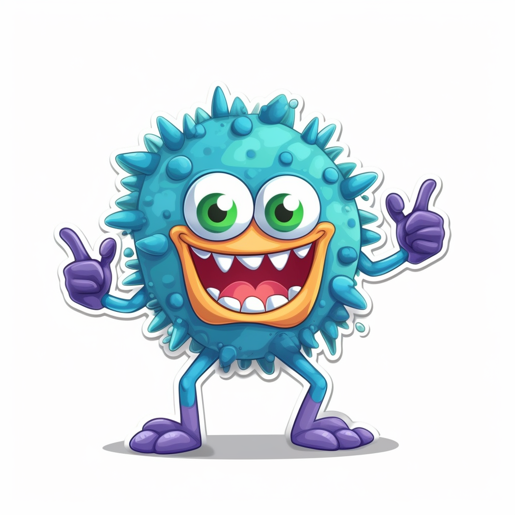 Happy Virus Sticker Creation Midway Check-In