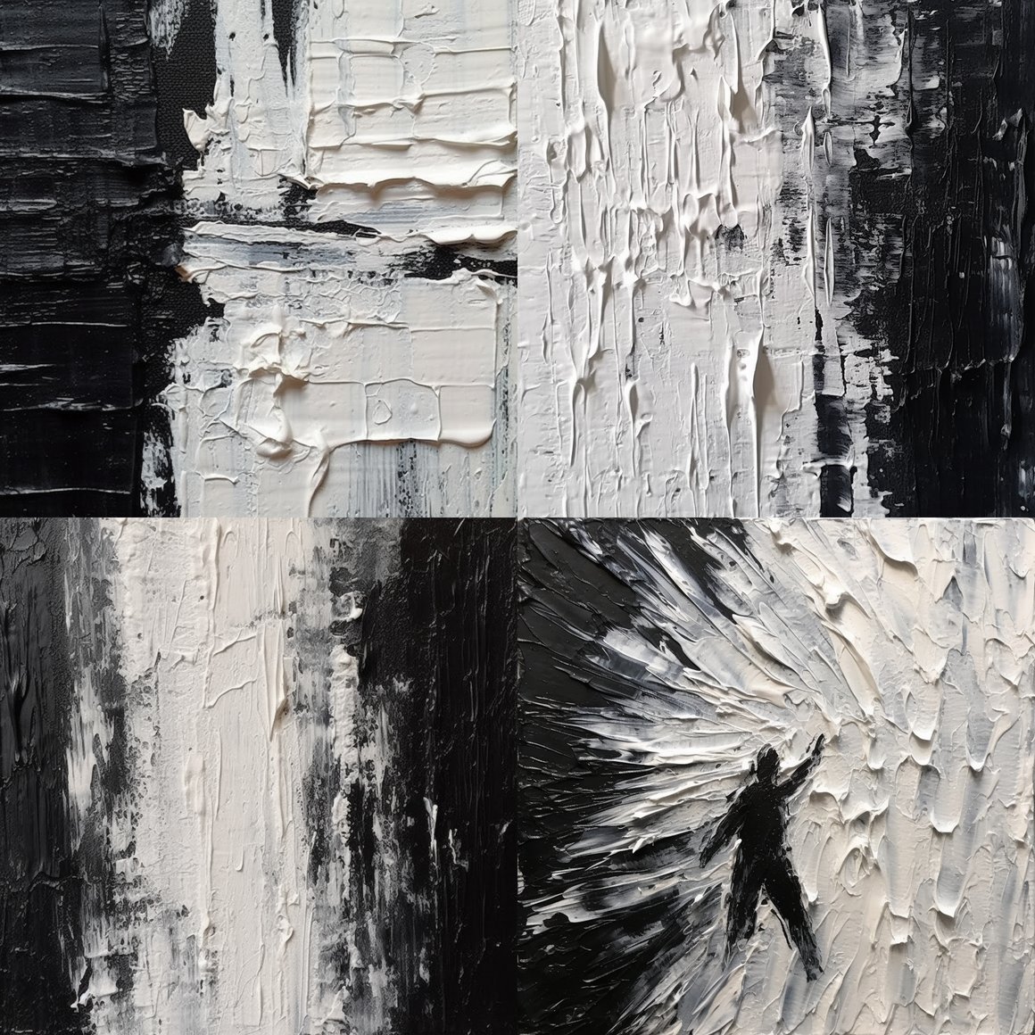 A Textured Journey Through Acrylic Minimalism