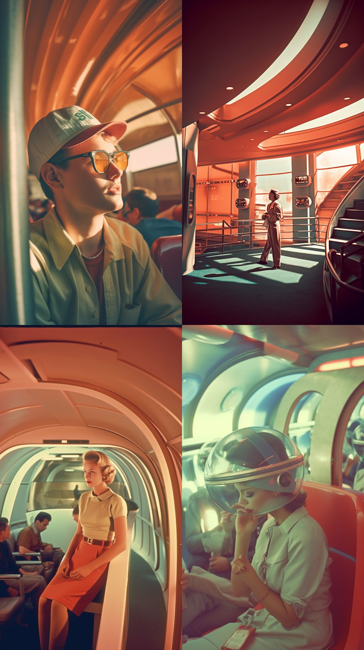 Retro-Futuristic Spaceship Baseball Mid-Journey Snapshot