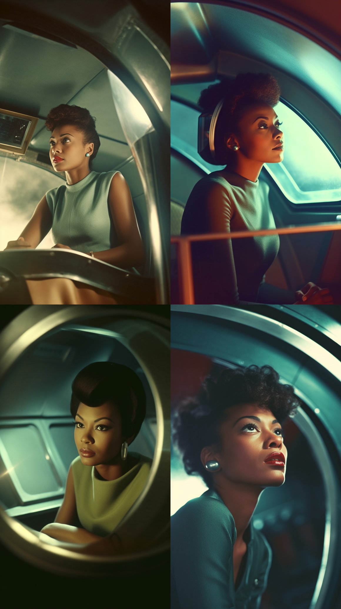 Retro Futuristic Journey: Unseen Spaceship Chronicles