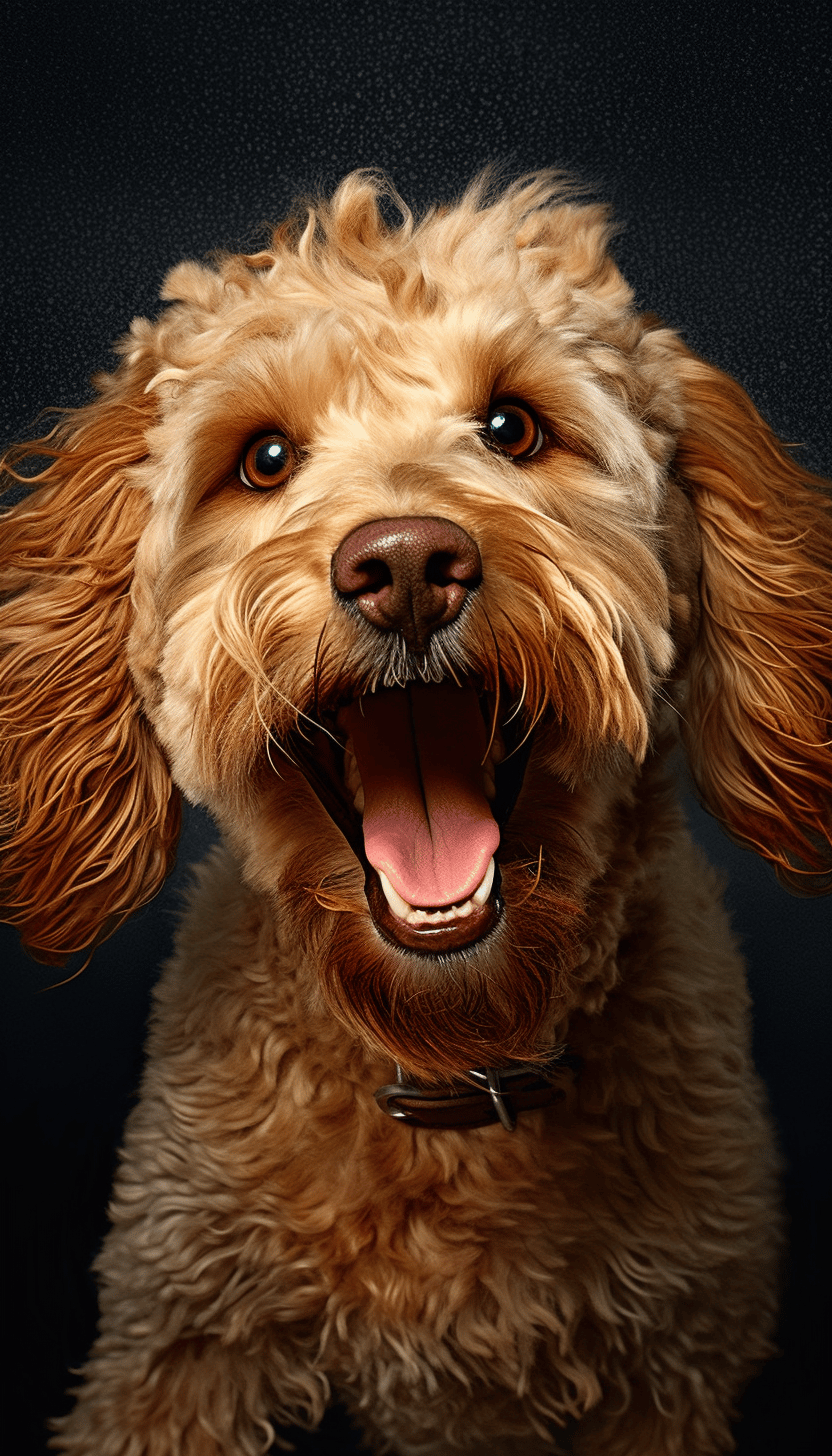 Detailed Golden Doodle Fashion Shots