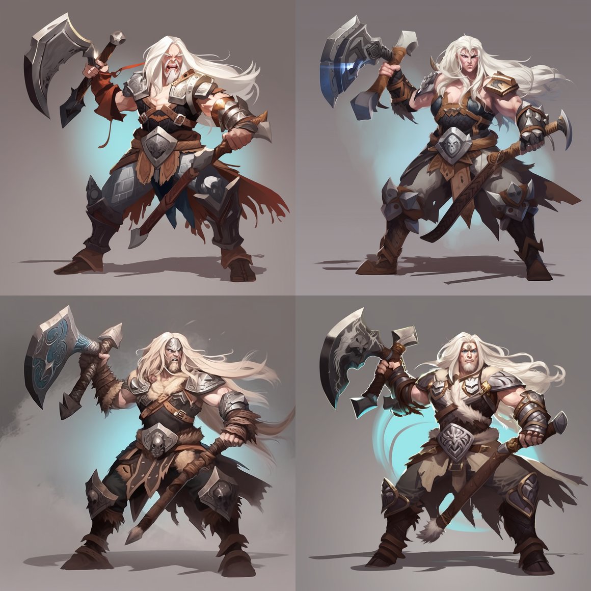 Viking Warrior Character Design in Wild Rift Style v5 Prompt | NeoPrompt