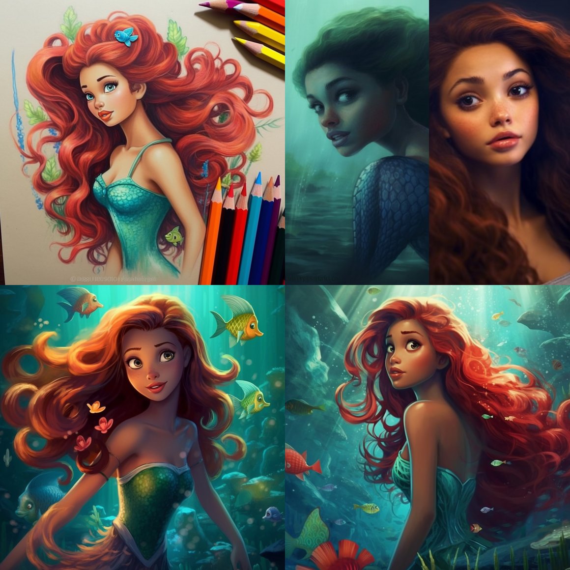 Ariana Grande as Ariel: A Subaquatic Reimagining