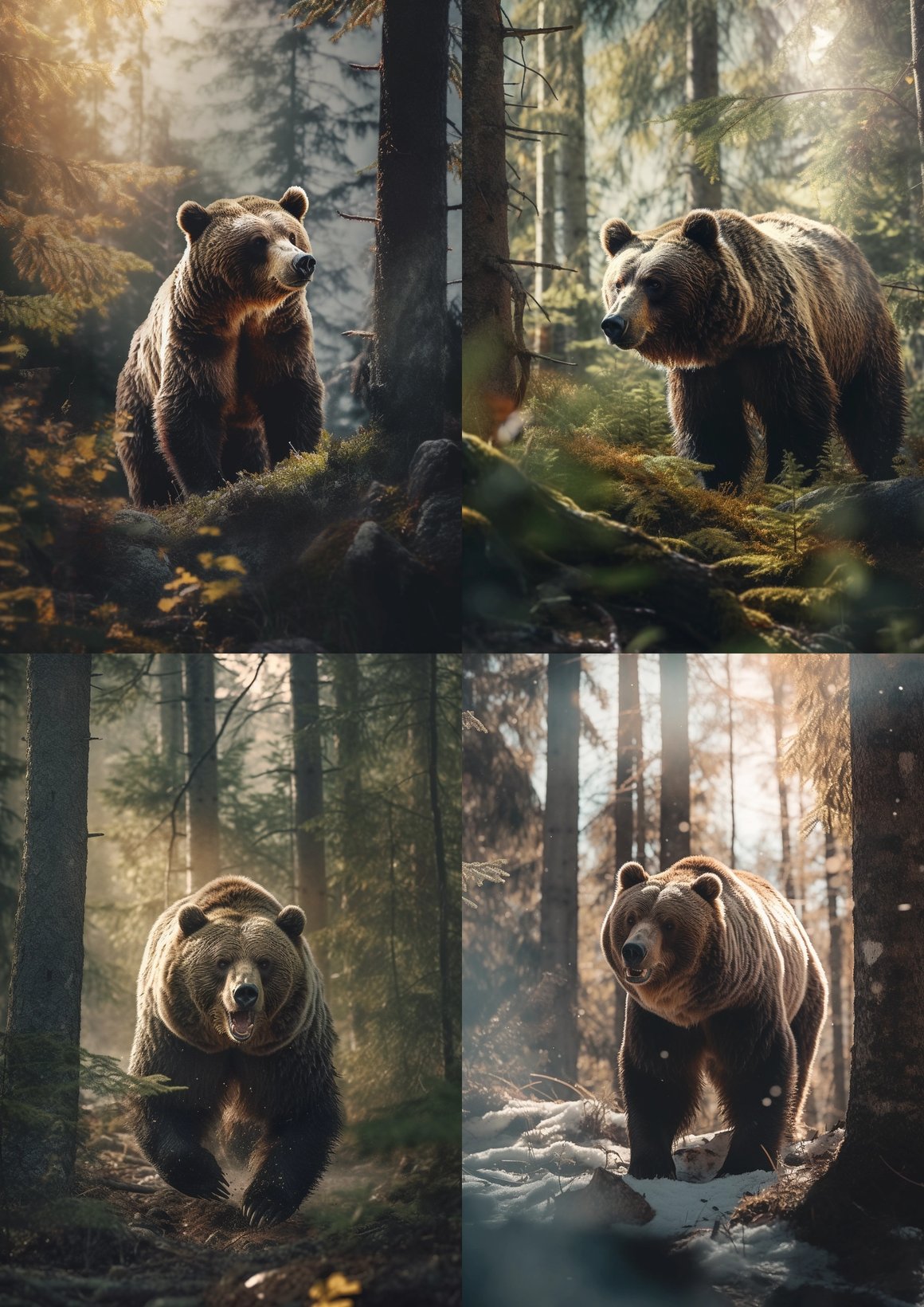 Cinematic Wilderness: Hyper-Detailed Bear Photography