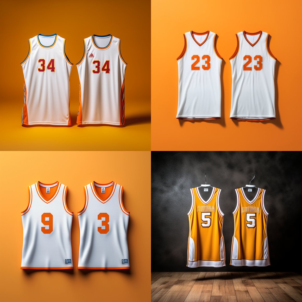 NBA-Style Basketball Jersey Mid-Journey Showcase