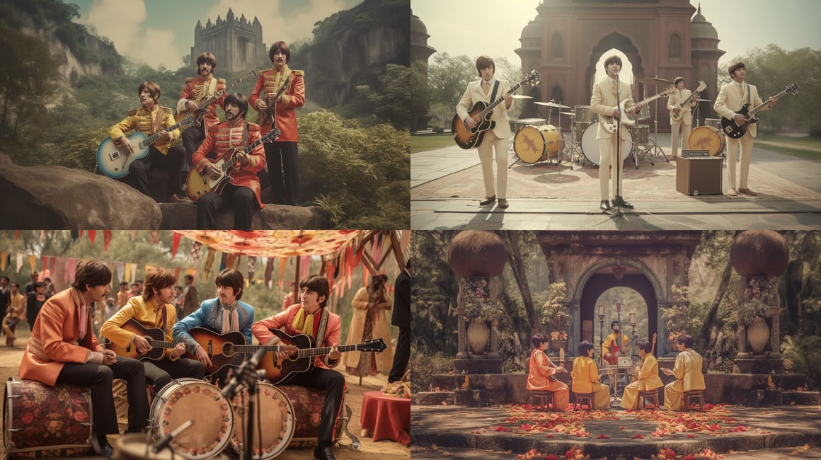 Cinematic Beatles in India: A 4K UHD Rendering Challenge