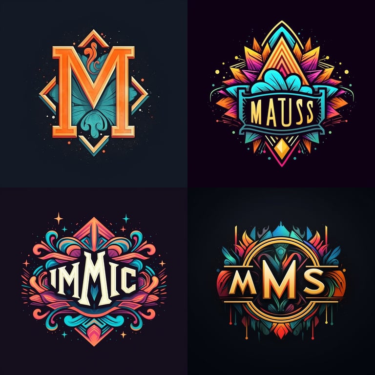 Creating a Geometric Sign Painter Logo with Brush Focus for MJS Prompt ...