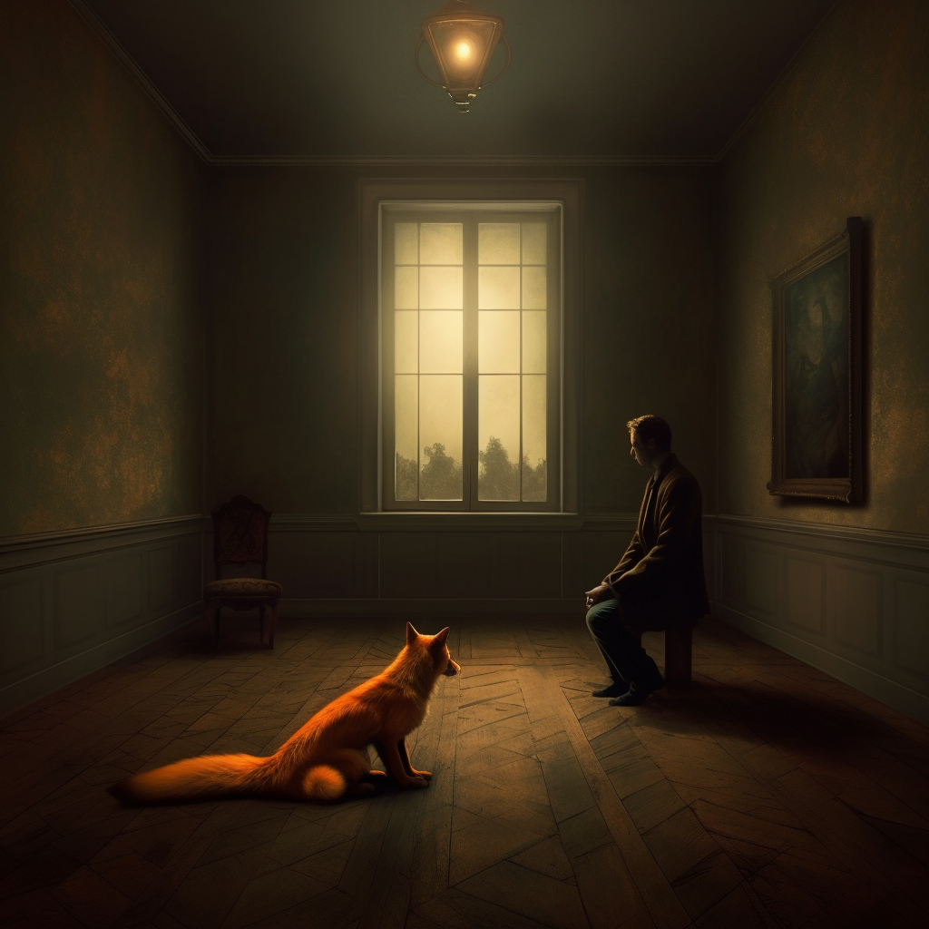 Desolated Solitude: A Man and His Fox