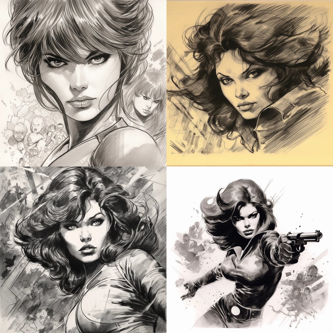 Neal Adams' Heroine: An Epic Mid-Journey Moment