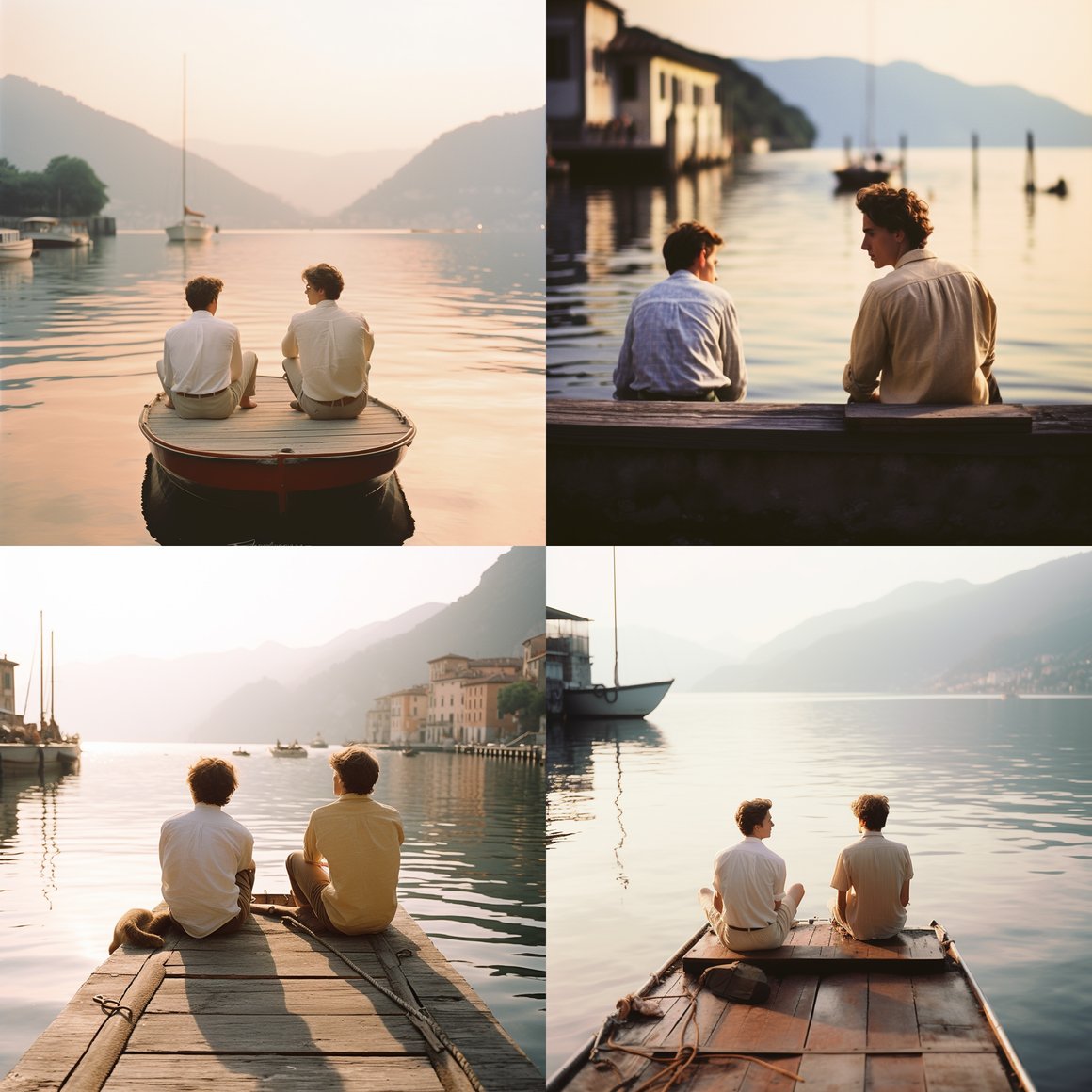 Chilling by Lake Como with Timothee Chalamet