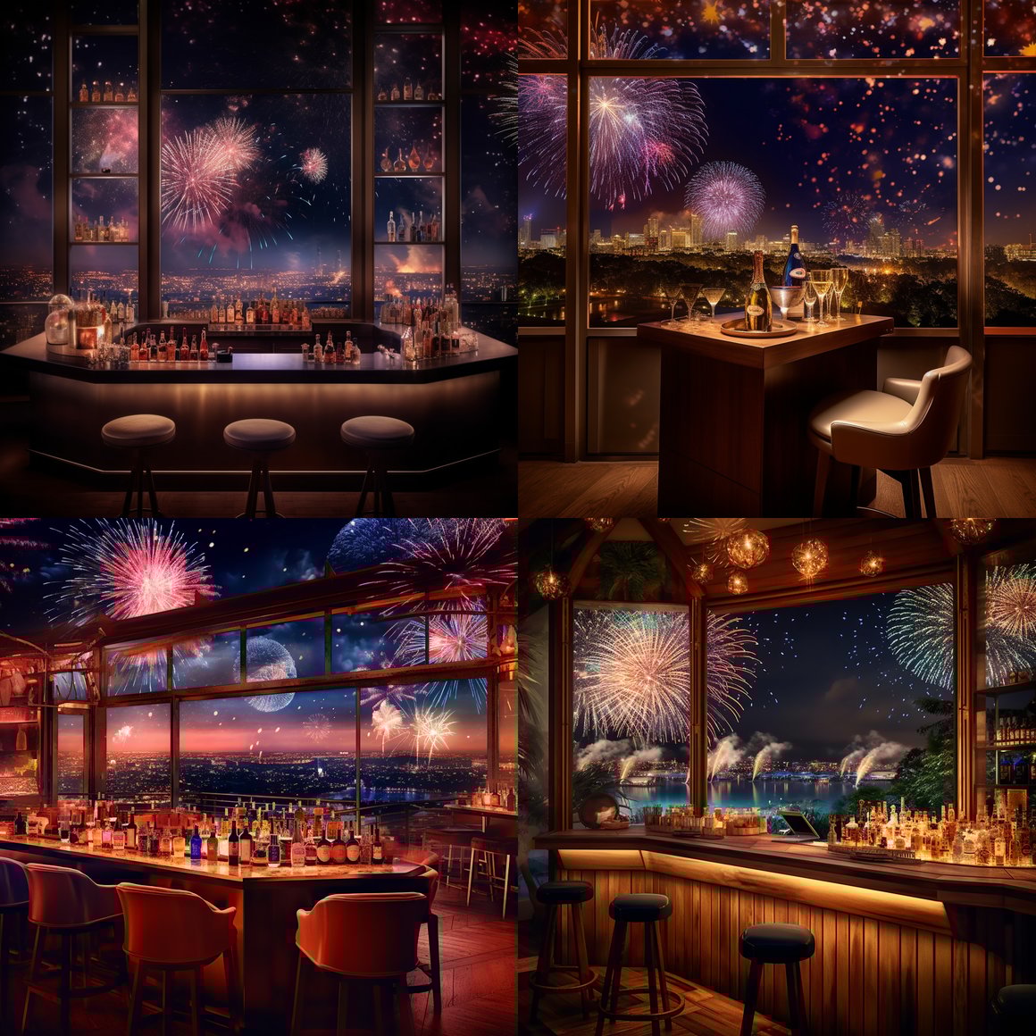 Midnight Cheers: A Magical Display